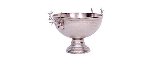 Bowl Centrepiece with Deer Handles-Cheshire Furniture Outlet