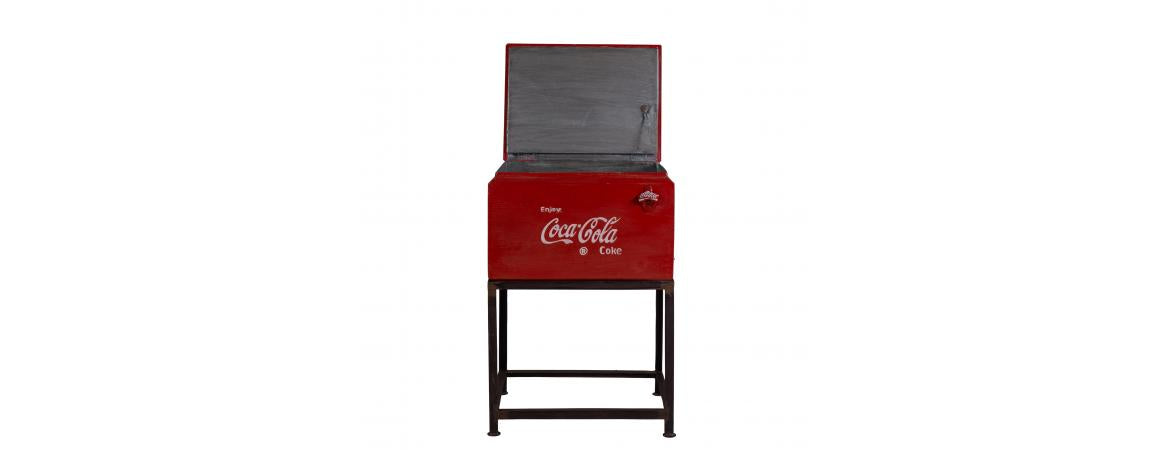 Coca Cola Cooler Box on Stand-Cheshire Furniture Outlet