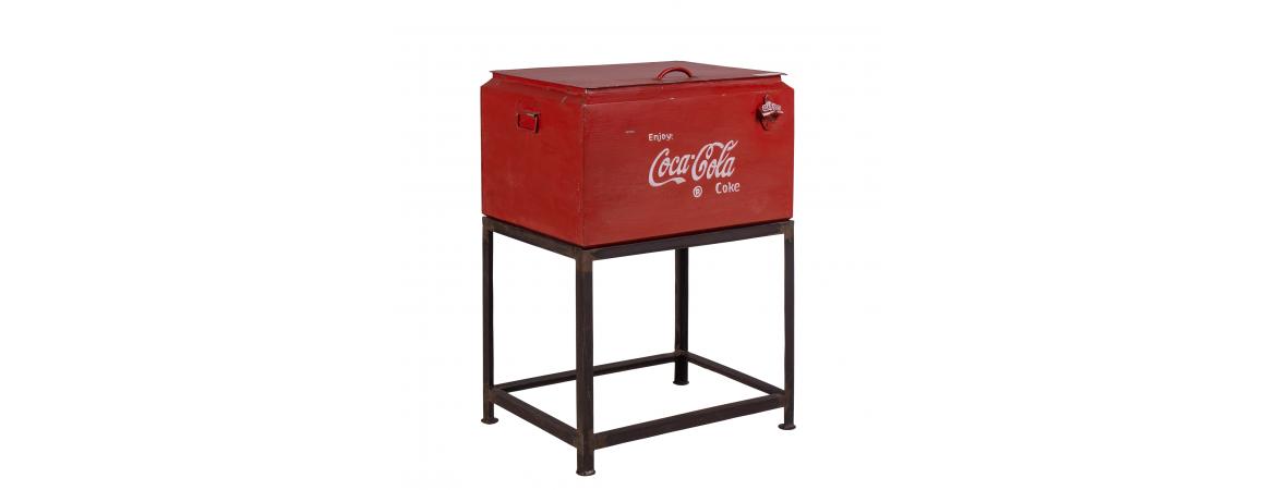 Coca Cola Cooler Box on Stand-Cheshire Furniture Outlet