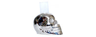 Skull with Glass Candle Holder-Cheshire Furniture Outlet