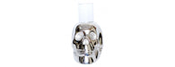 Skull with Glass Candle Holder-Cheshire Furniture Outlet