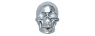 Giant Silver Skull H30cm W50cm-Cheshire Furniture Outlet