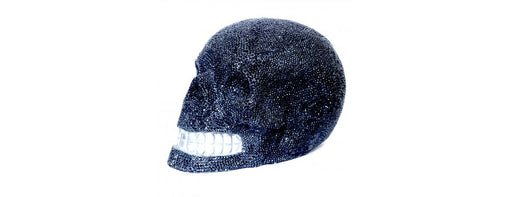 Giant Black Crystal Skull H30cm W50cm-Cheshire Furniture Outlet