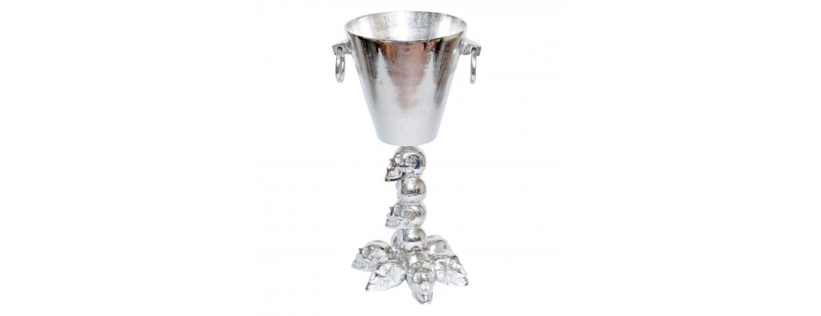 Skull Wine Cooler H68cm-Cheshire Furniture Outlet
