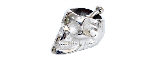 Silver Skull H19cm-Cheshire Furniture Outlet