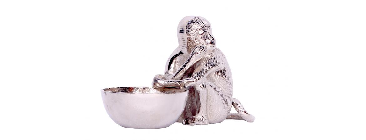 Monkey with Bowl-Cheshire Furniture Outlet