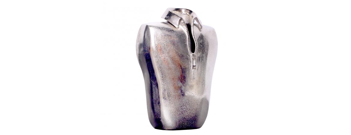 Male Silhouette Vase in Silver-Cheshire Furniture Outlet