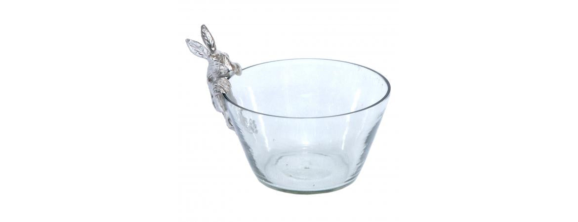 Glass Bowl with Bunny-Cheshire Furniture Outlet