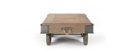 Reclaimed Wooden Coffee Table on Wheels-Cheshire Furniture Outlet
