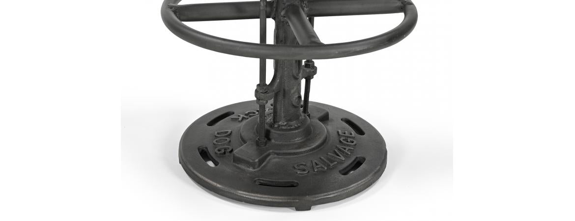 Adjustable Reclaimed Wood & Metal Bar Table-Cheshire Furniture Outlet