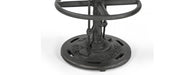 Adjustable Reclaimed Wood & Metal Bar Table-Cheshire Furniture Outlet
