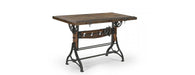Adjustable Recylced Teak Drafting Table-Cheshire Furniture Outlet