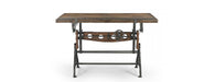 Adjustable Recylced Teak Drafting Table-Cheshire Furniture Outlet