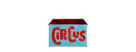 Hand Painted Circus Themed Iron Storage Box-Cheshire Furniture Outlet