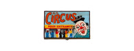 Hand Painted Circus Iron Trunk-Cheshire Furniture Outlet