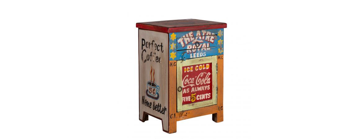 Hand Painted Vintage Cabinet-Cheshire Furniture Outlet