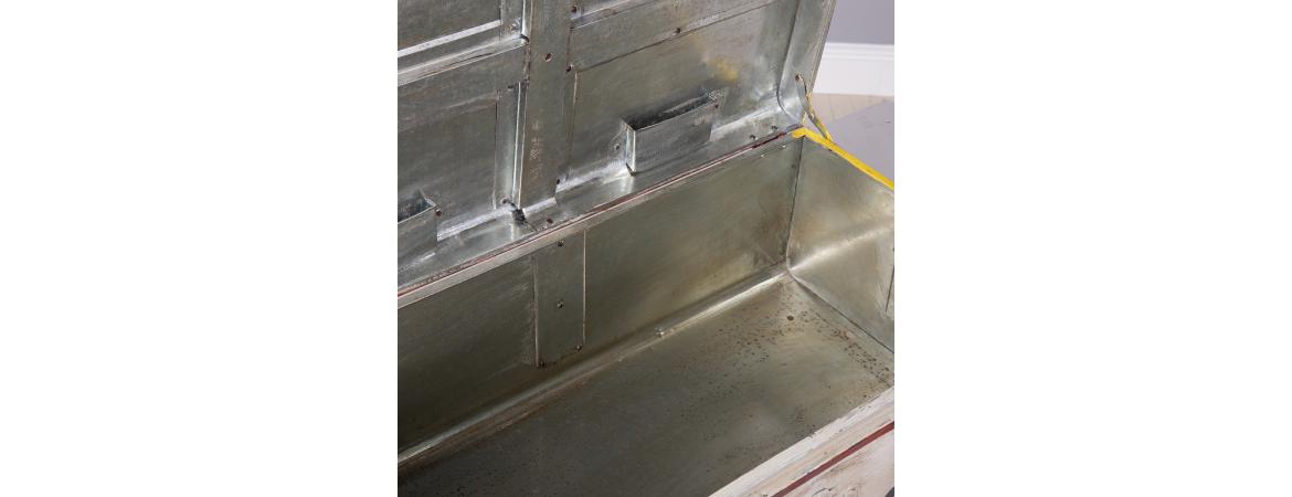 Hand Painted Iron Trunk Coffee-Cheshire Furniture Outlet