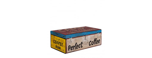 Hand Painted Iron Trunk Coffee-Cheshire Furniture Outlet