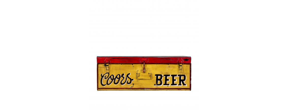 Hand Painted Iron Trunk Beer-Cheshire Furniture Outlet