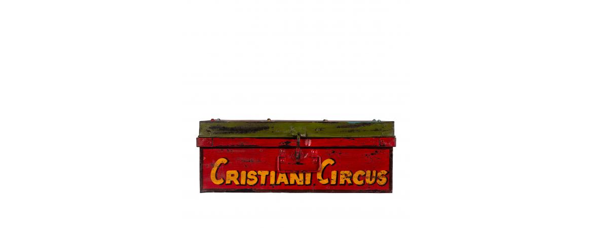 Hand Painted Iron Trunk Carnival-Cheshire Furniture Outlet
