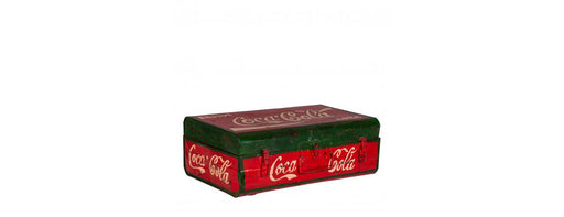 Hand Painted Iron Trunk Coca Cola-Cheshire Furniture Outlet