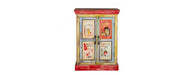 Hand Painted Vintage Ad 2 Door Cabinet-Cheshire Furniture Outlet