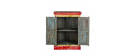 Hand Painted Vintage Ad 2 Door Cabinet-Cheshire Furniture Outlet