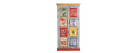 Hand Painted Tall Vintage Advert Cabinet-Cheshire Furniture Outlet