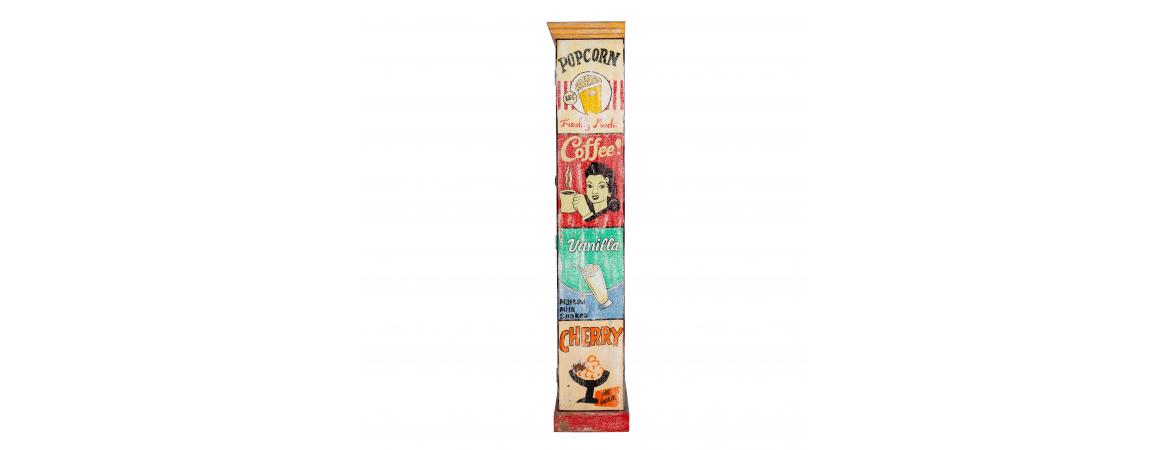 Hand Painted Tall Vintage Advert Cabinet-Cheshire Furniture Outlet