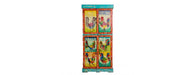 Hand Painted Vintage Folk Pattern 4 Door Cabinet-Cheshire Furniture Outlet