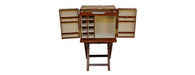 Handcrafted Open Front Bar with Stand - Cognac-Cheshire Furniture Outlet