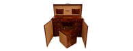Handcrafted Leather & Brass Chest of Drawers - Cognac-Cheshire Furniture Outlet