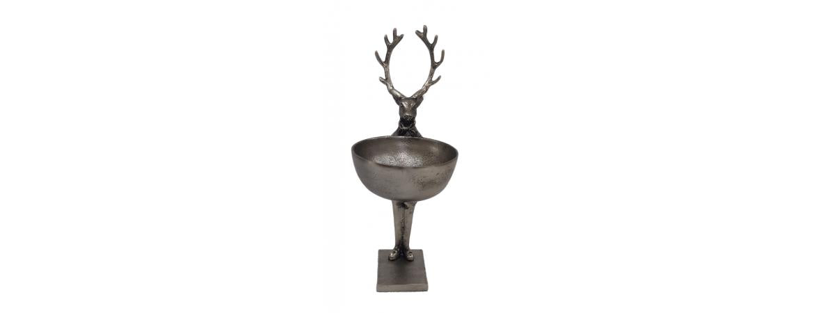Deer with Bowl H59cm-Cheshire Furniture Outlet
