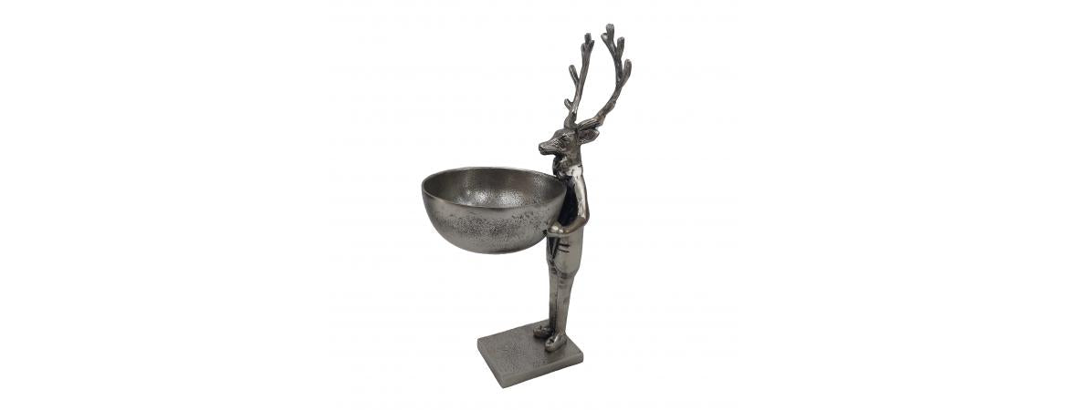 Deer with Bowl H59cm-Cheshire Furniture Outlet