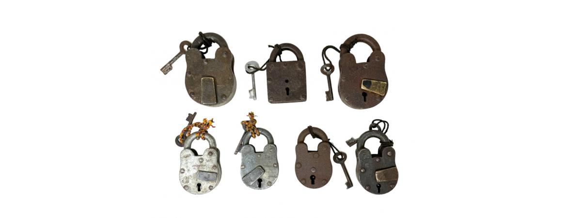 Assorted Iron Padlocks-Cheshire Furniture Outlet