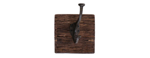 Reclaimed Wooden Coat Rack with 1 Iron Hook-Cheshire Furniture Outlet