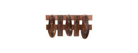Coat Rack made from 3 Antique Shoe Moulds-Cheshire Furniture Outlet