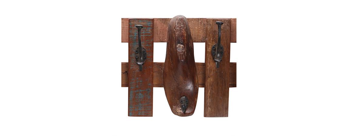 Coat Rack made from 1 Antique Shoe Mould-Cheshire Furniture Outlet