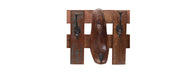 Coat Rack made from 1 Antique Shoe Mould-Cheshire Furniture Outlet