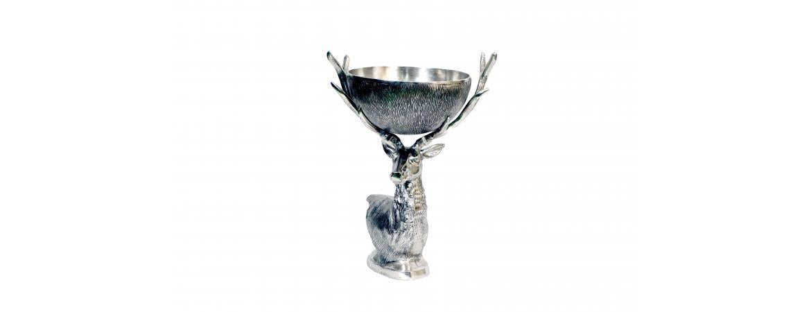 Deer with Bowl H62cm-Cheshire Furniture Outlet
