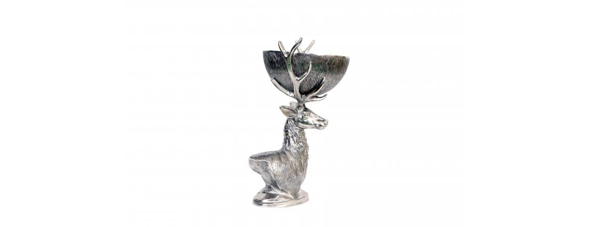 Deer with Bowl H62cm-Cheshire Furniture Outlet