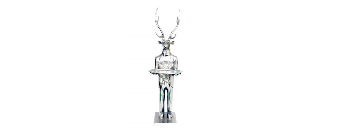 Deer with Plate H216cm-Cheshire Furniture Outlet