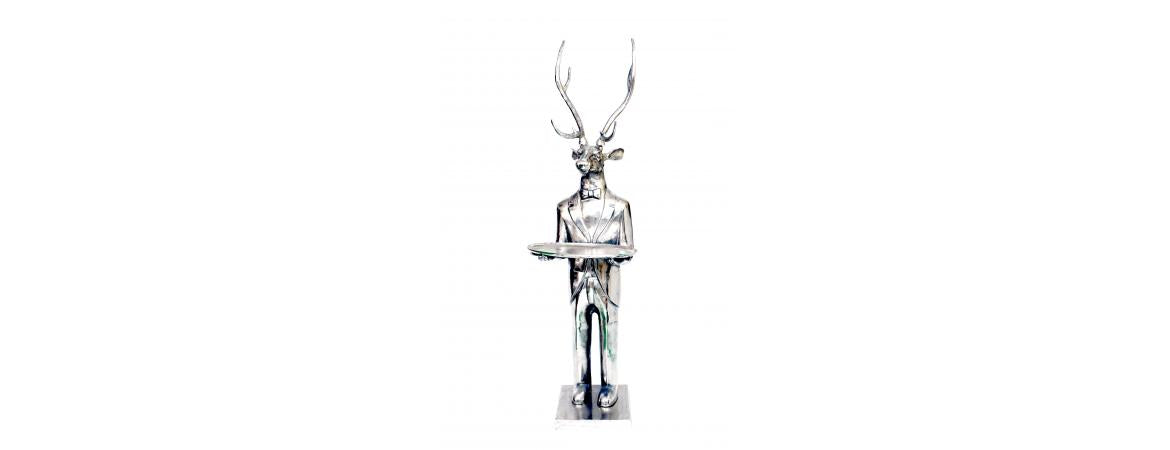 Deer with Plate H216cm-Cheshire Furniture Outlet