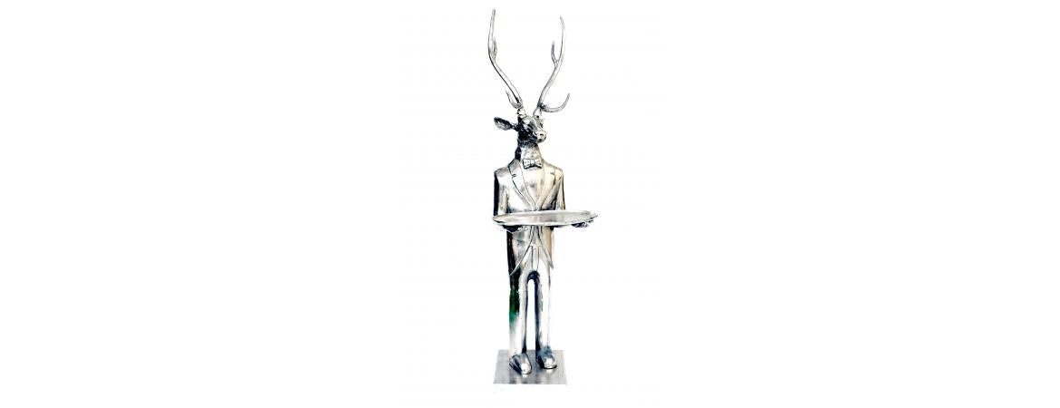 Deer with Plate H216cm-Cheshire Furniture Outlet