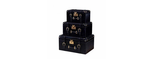 Handcrafted Weave Set of 3 Trunks - Cognac-Cheshire Furniture Outlet