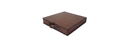 Handcrafted Chess Set with Double Strap - Cognac-Cheshire Furniture Outlet