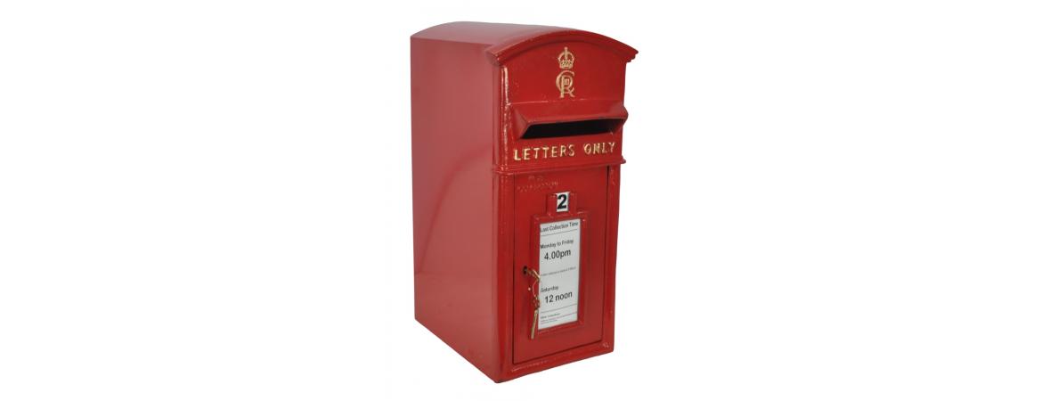 King Charles CR III Post Box-Cheshire Furniture Outlet