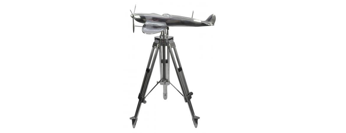 Spitfire Aircraft Model on Tripod (large)-Cheshire Furniture Outlet