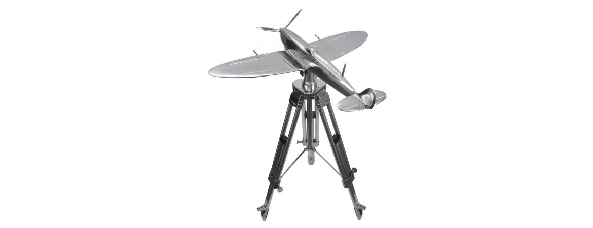 Spitfire Aircraft Model on Tripod (large)-Cheshire Furniture Outlet