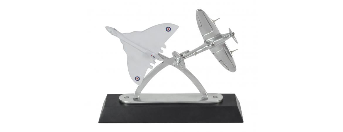Spitfire & Vulcan Aircraft Model-Cheshire Furniture Outlet